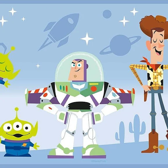 York Disney Kids Vol. 4 D37 Disney and Pixar Toy Story 4 Border Wallpaper Border in Blue DI1019BD (1 Spool) FedEx/UPS