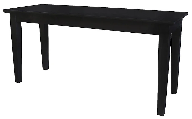 John Thomas Furniture Dining Essentials Bench in Black BE46-39