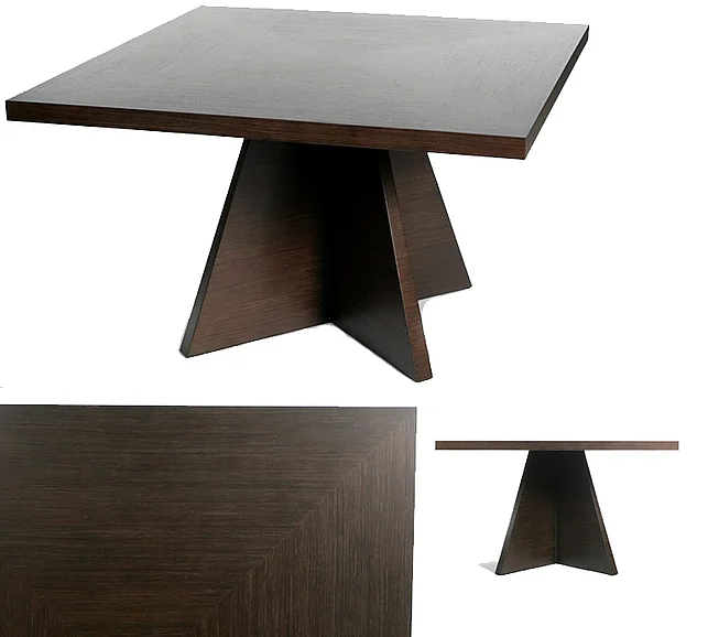 Indo Puri Lugu 48" Square Dining Table in Espresso
