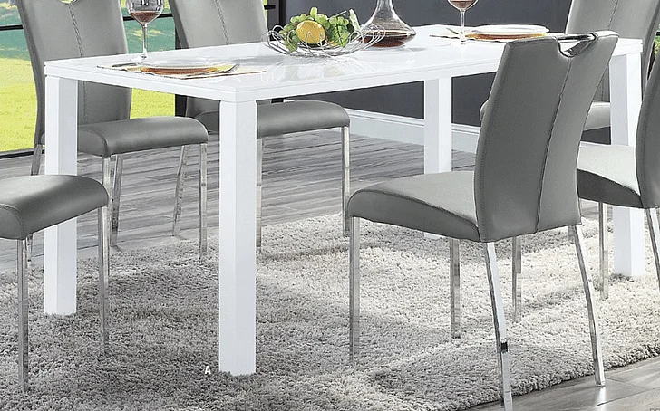 Acme Furniture Pagan Dining Table in White High Gloss DN00740