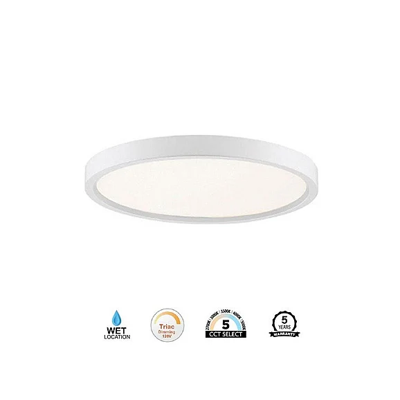 Vinci Lighting Flush Mount Ceiling Lighting in White DISC-7WH