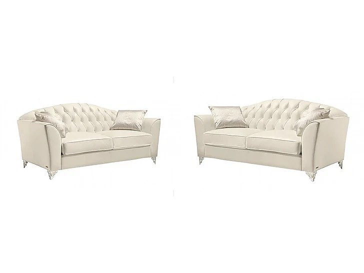 J&M Divina 2pc Living Room Set in Butter