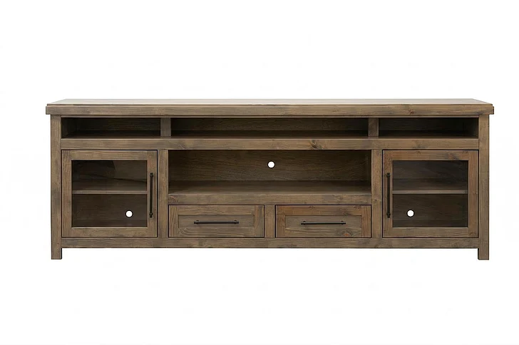Legends Furniture Dakota 94in TV Console in Barnwood DK1211.BNW