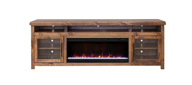 Legends Furniture Dakota 94in Fireplace Console in Whiskey DK5410.WKY