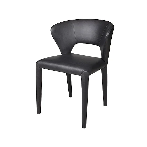 LH Home Dakota Dining Chair in Black DKT025-VBL