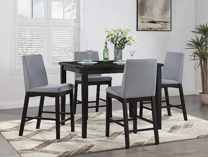 Urban Styles Maywood 5pc 48"X36 Counter Table Set in Espresso