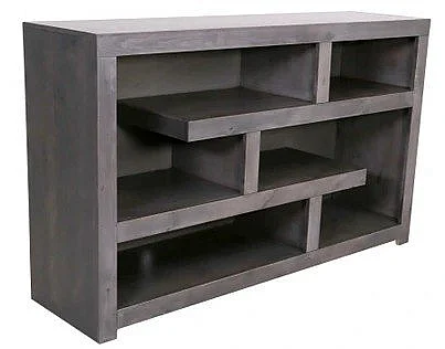 Aspenhome Contemporary Alder 60" Open Console in Grey DL1371-GRY CUSTOM ITEM