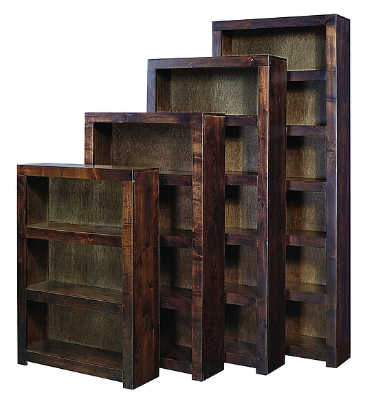 Aspenhome Contemporary Alder 48" Bookcase in Tobacco DL3448-TOB