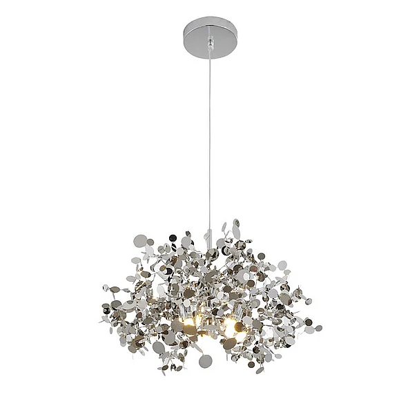 Bethel Chrome Sparkle Confetti Pendant Light DLS108C15S