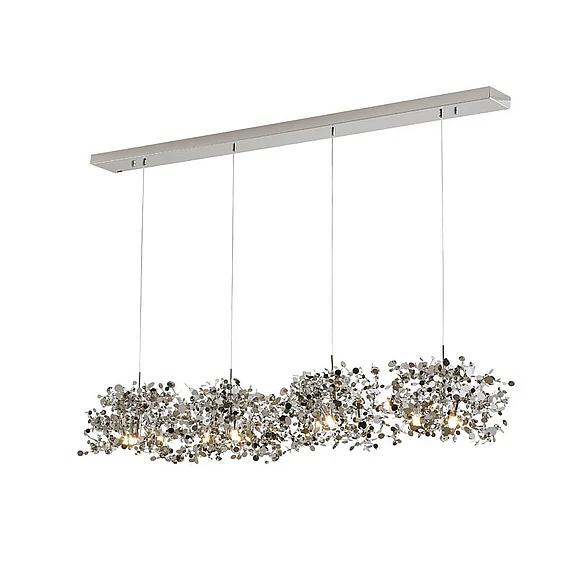 Bethel Chrome Frame Island Light Sparkle Confetti Pendants DLS109C63S
