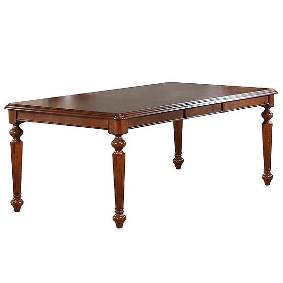 Sunset Trading Andrews 58-76" Rectangular Extendable Butterfly Leaf Dining Table in Chestnut Brown DLU-ADW4276-CT