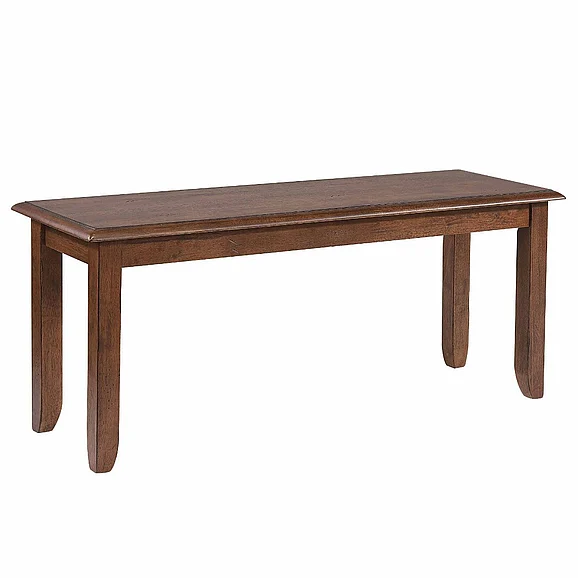 Sunset Trading Simply Brook 42" Dining Bench in Amish Brown DLU-BR-BN-AM