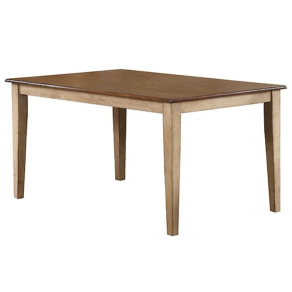 Sunset Trading Brook 60" Rectangular Dining Table in Two Tone DLU-BR3660-PW