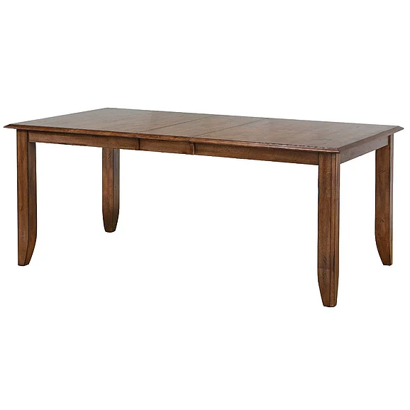 Sunset Trading Simply Brook 72" Rectangular Extendable Dining Table in Brown DLU-BR4272-AM