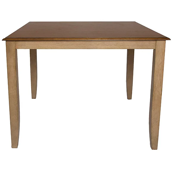 Sunset Trading Brook 48" Square Gathering Pub Table in Two Tone DLU-BR4848CB-PW