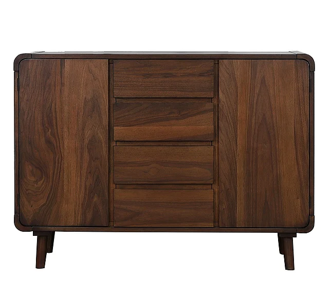 Sunset Trading Mid Century Server in Danish Walnut DLU-MC-SR