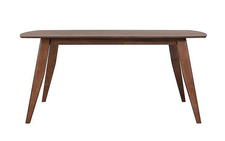 Sunset Trading Mid Century 78" Rectangular Dining Table in Danish Walnut DLU-MC4278
