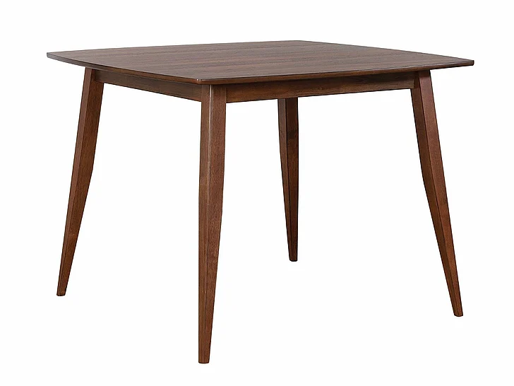 Sunset Trading Mid Century 48" Square Counter Height Pub Dining Table in Danish Walnut DLU-MC4848