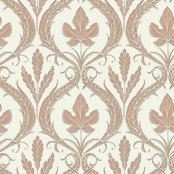 York Damask Resource Library E39 Adirondack Damask Wallpaper in Brown/Beige DM4923 (Double Roll) FedEx/UPS