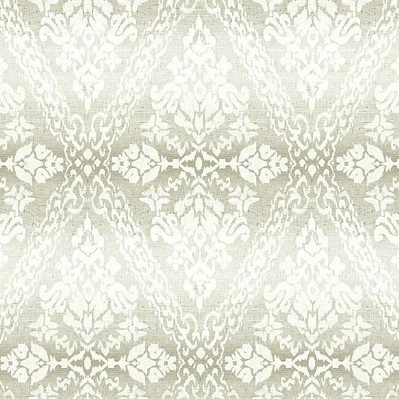 York Damask Resource Library E39 Tudor Diamond Damask Wallpaper in Off White DM4933 (Double Roll) FedEx/UPS