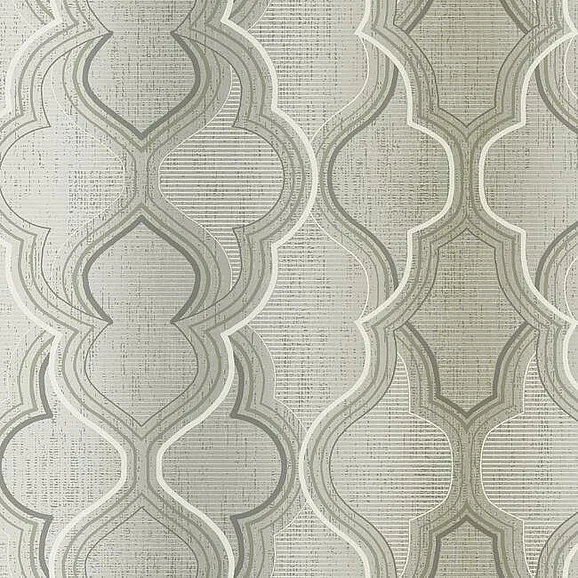 York Damask Resource Library E39 Modern Ombre Damask Wallpaper in Neutral DM4942 (Double Roll) FedEx/UPS