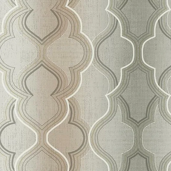 York Damask Resource Library E39 Modern Ombre Damask Wallpaper in Brown DM4943 (Double Roll) FedEx/UPS