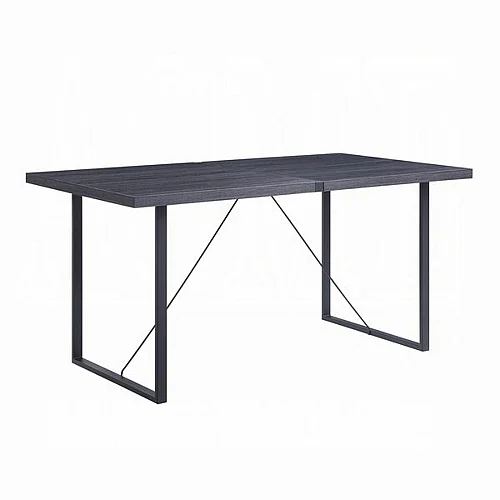 ACME Furniture Nakula Dining Table in Gray Oak & Black DN00447