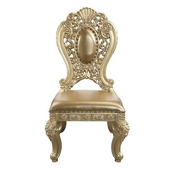 Acme Furniture Seville Side Chair (Set of 2) in Gold DN00458