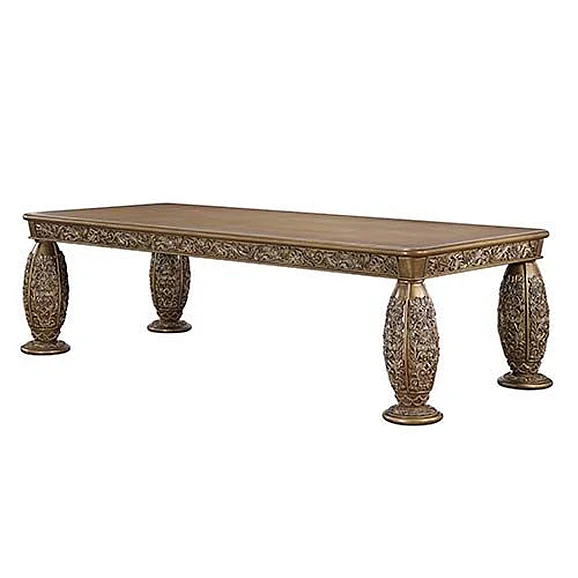 Acme Furniture Constantine Dining Table in Gold DN00477