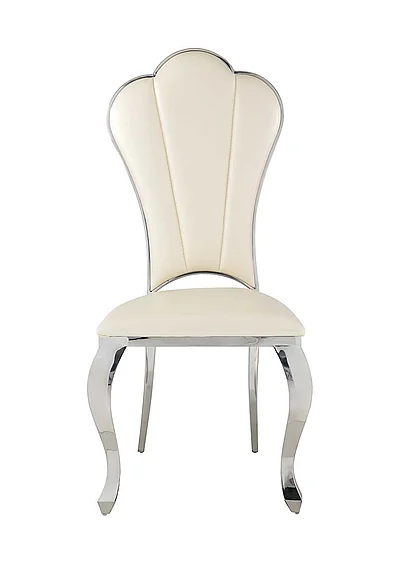 ACME Cyrene Side Chair (Set of 2) in Beige PU DN00926