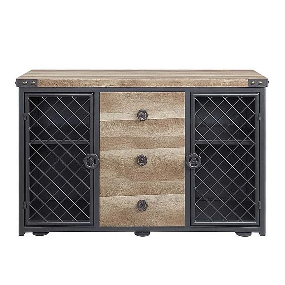 ACME Edina Server in Oak & Sandy Black DN01059