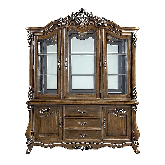 ACME Latisha Hutch & Buffet in Antique Oak DN01360