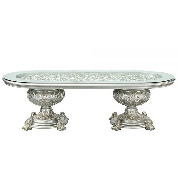 ACME Sandoval Rectangular Dining Table in Metallic DN01494