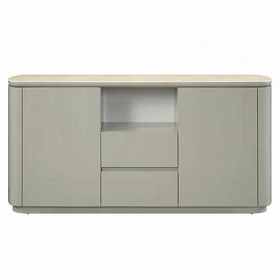 ACME Ingram Server in Ceramic Top and Light Gray DN03108