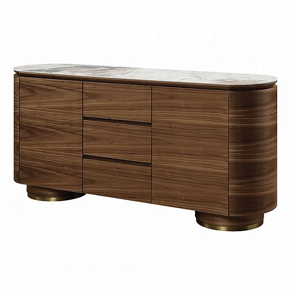 ACME Willene Server in Ceramic Top and Walnut DN03148