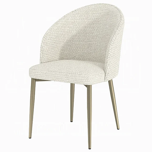 ACME Cora Side Chair in White Fabric DN04297 (Set of 2)