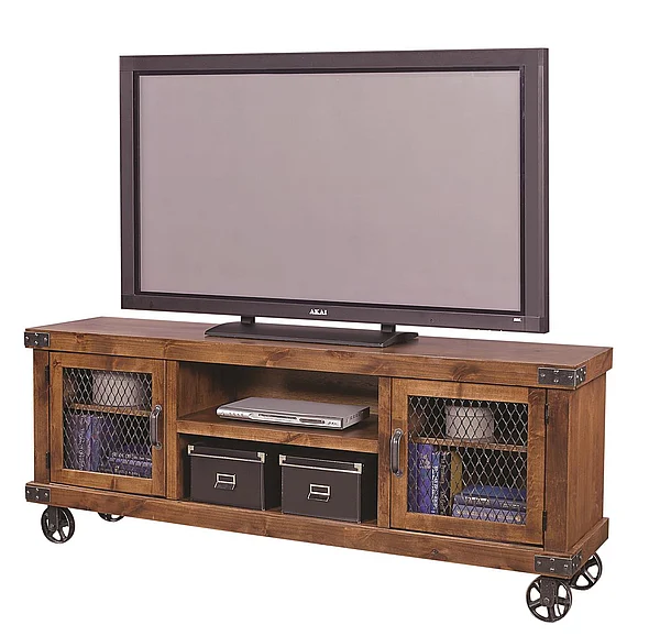 Aspenhome Industrial 74" Console in Fruitwood DN1074-FRT