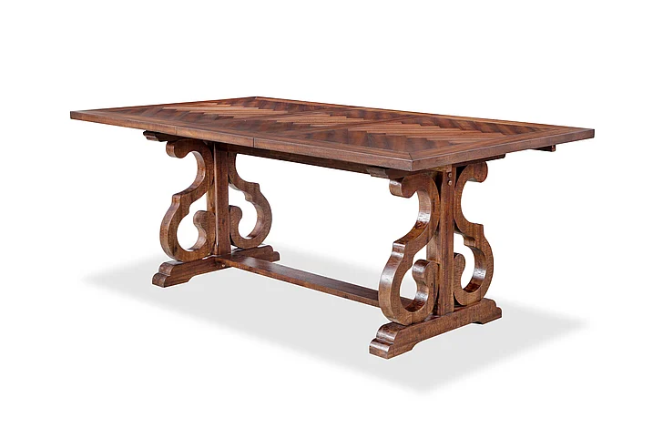 Cosmos Naomi Dining Table in Chocolate