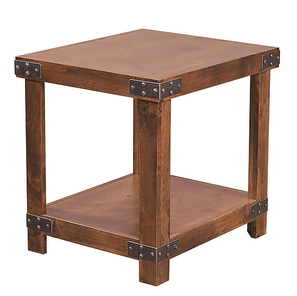 Aspenhome Industrial End Table in Fruitwood DN914-FRT