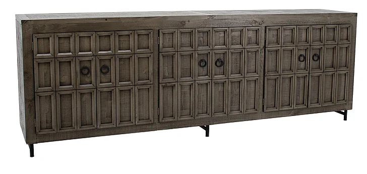 Split Nickel Dolly 6 Door Console Granite MIC-DOLLY-6DC | D5346