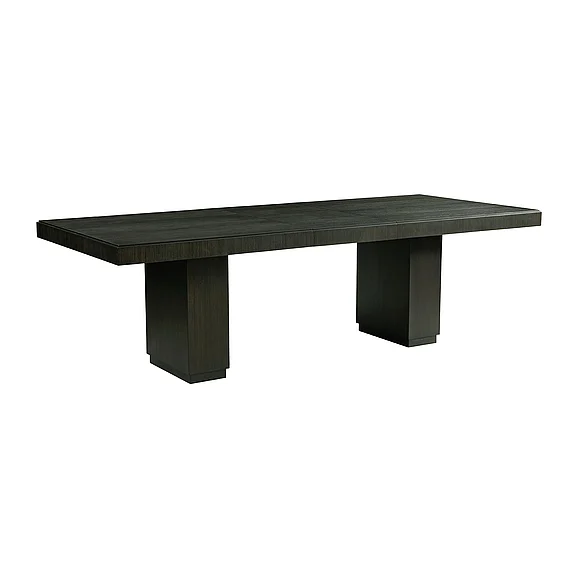 Elements International Donovan Rectangular Standard Height Dining Table in Black DDV100DT