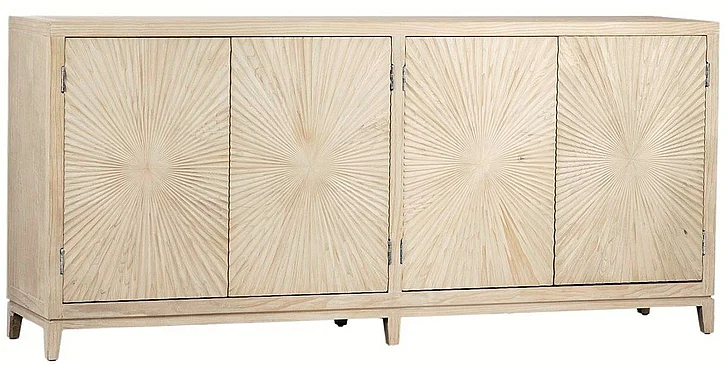 Plaza 79" Whitewashed Pine Wood Sideboard PROMO