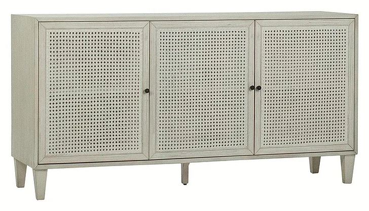 Delgado 66" Reclaimed Acacia Wood Sideboard in Whitewashed Finish DV7198