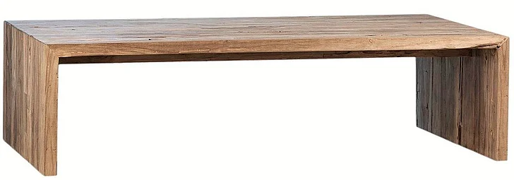 Vaughn 60" Medium Brown Reclaimed Teak Wood Coffee Table DV7307