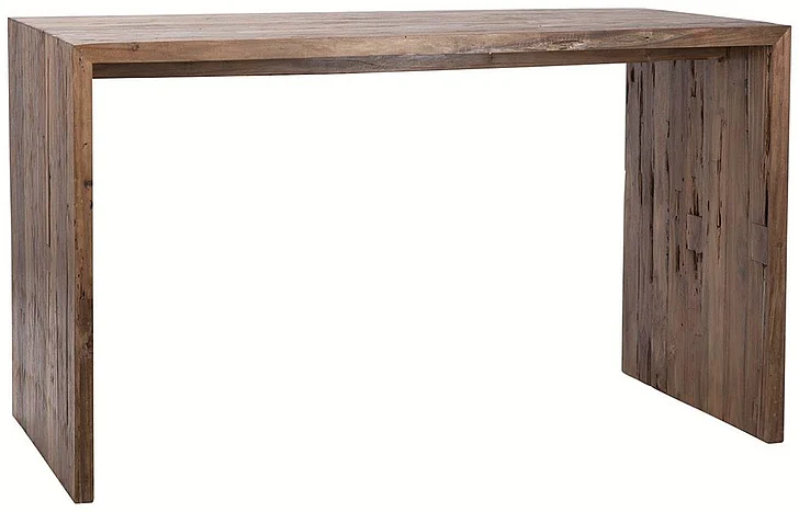 Vaughn Medium Brown Reclaimed Teak Wood Counter Table DV7309