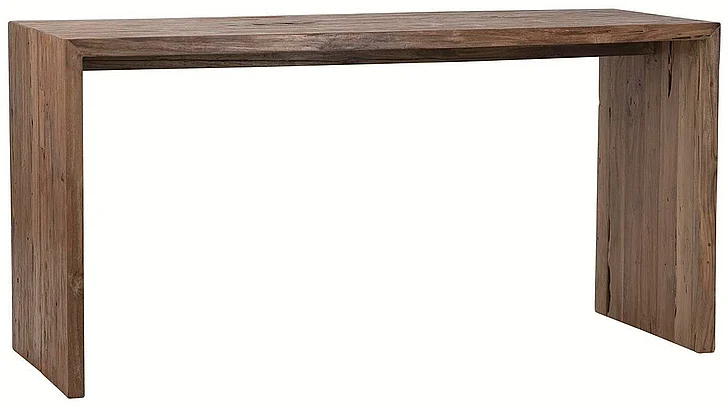 Vaughn Medium Brown Reclaimed Teak Wood Desk DV7311