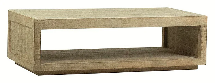 Veralyn Natural Reclaimed Pine Wood Coffee Table in DV7426