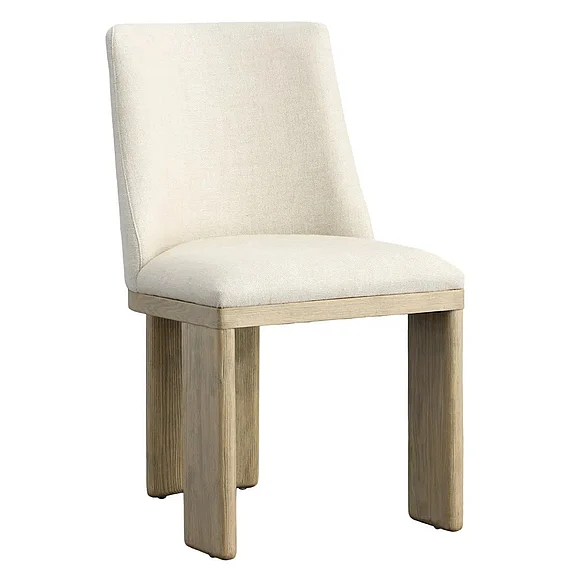 Avanley Ash Wood Dining Chair with Sand Boucle Upholstery DV7510 PROMO