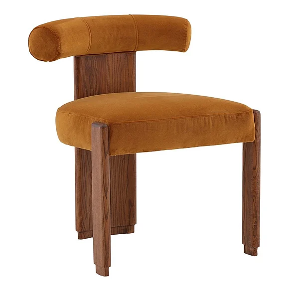 Paltro Rubberwood Dining Chair in Ginger DV7515 PROMO
