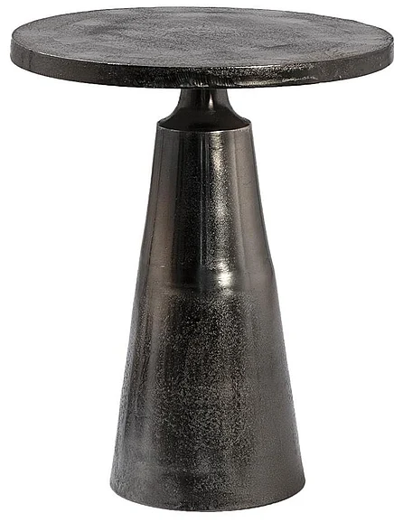 Simone Aluminum Side Table in Black Nickel Finish DV7785
